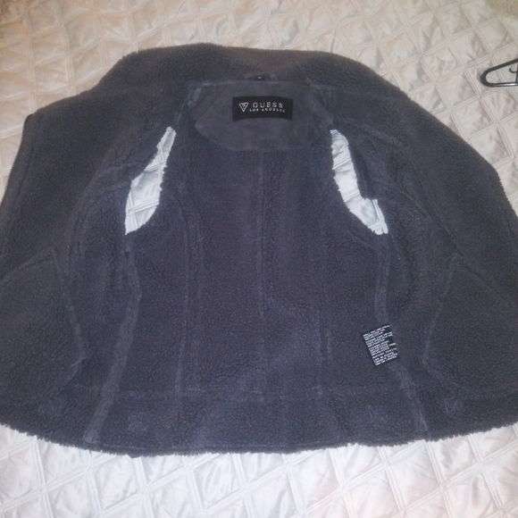 FAB Eco Shearing Look Suede Vest Sz: TP - Picture 4 of 10